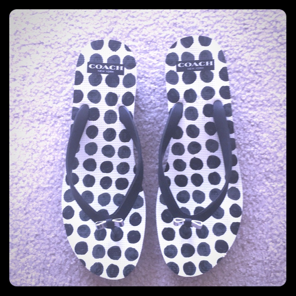 Coach “Loralyn” Wedge Flip Flops